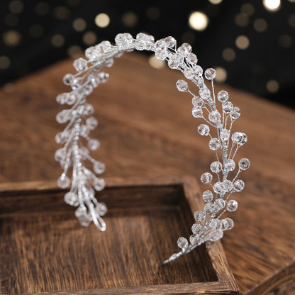 Crystal Pearl Headband Hair Accessory for Weddings