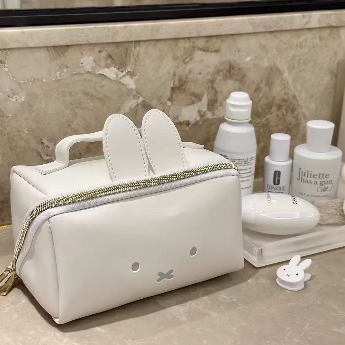 Cute Bunny Makeup Bag Animal Pattern Portable Storage Bag