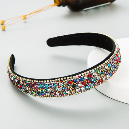 Colorful Rhinestone Non-Slip Headband Stylish Hair Accessory