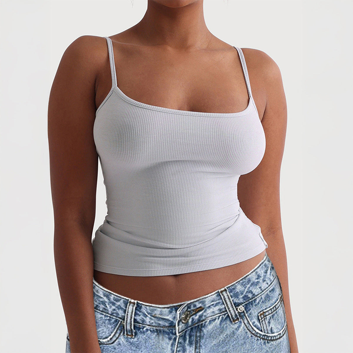 Women's Casual Yoga Tank Top - Slim Fit Stretchable Design