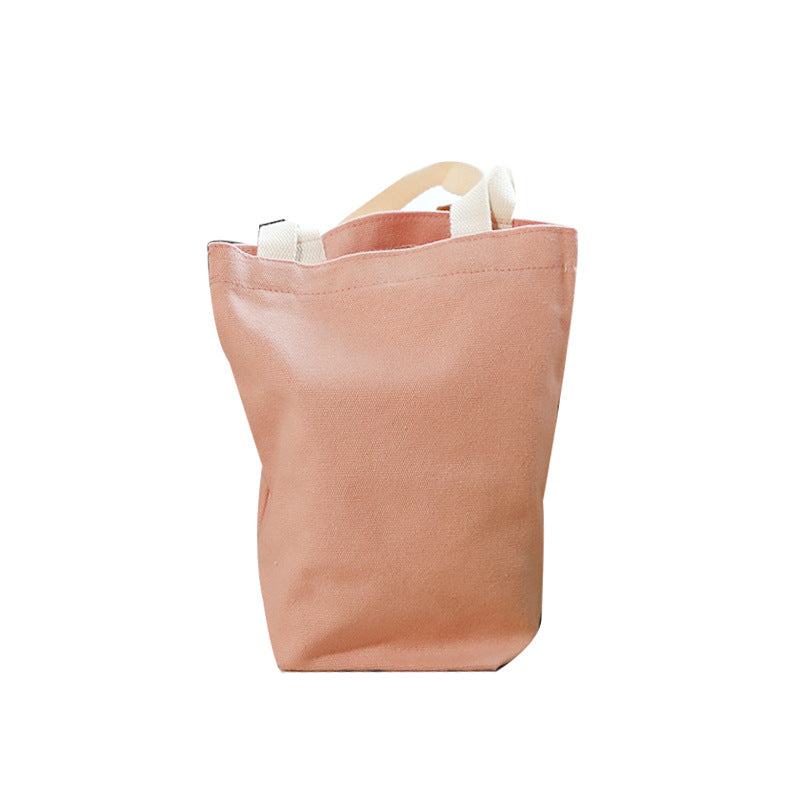 Solid Color Minimalist Canvas Tote Bag