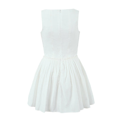 Solid Color Sexy Straps A-Line Dress