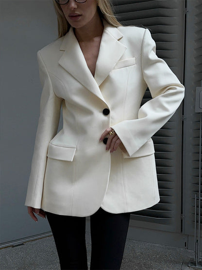 Elegant Fitted Blazer Jacket for Women