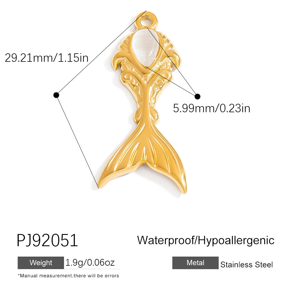 Bohemian Style Stainless Steel Beach Pendant Necklace