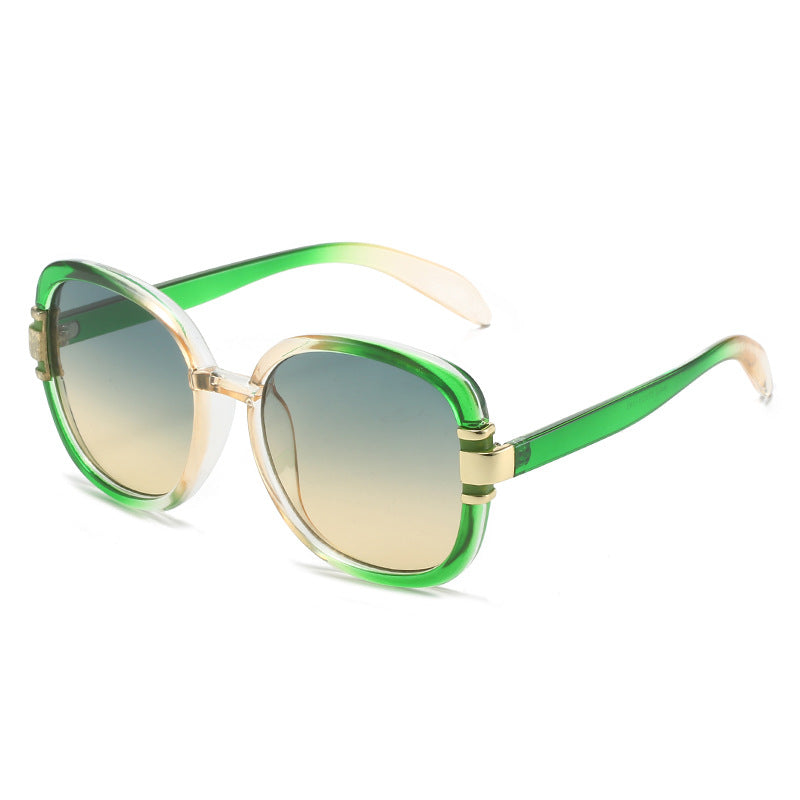 Trendy Oval Sunglasses Fashionable Street Style Sunglasses