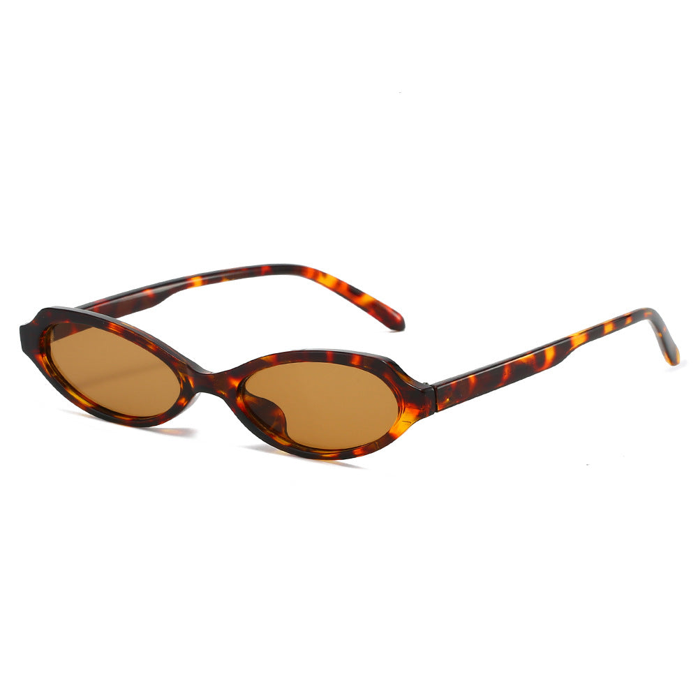 Trendy Oval Sunglasses Non-Polarized UV400 Protection for Fashion and Outdoor Activities