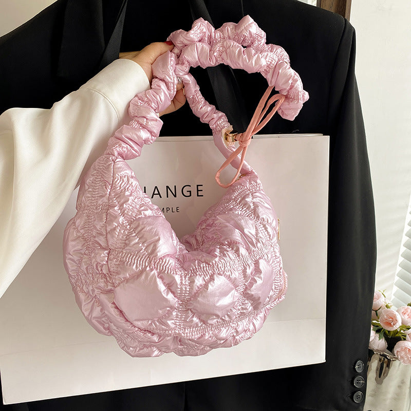 Chic Cloud-Shape Nylon Crossbody Bag with Large Capacity