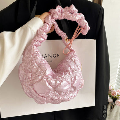 Chic Cloud-Shape Nylon Crossbody Bag with Large Capacity