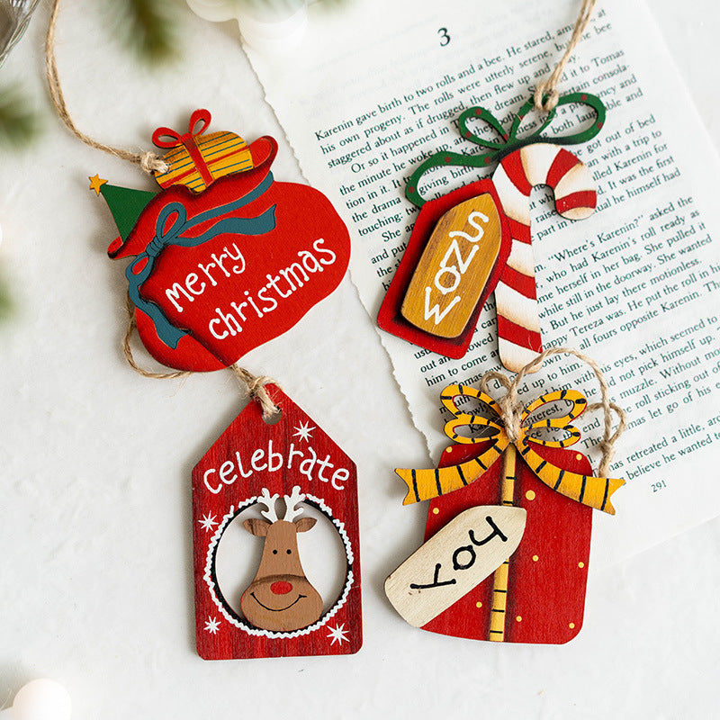 Cute Merry Christmas Tree Wall Hanging