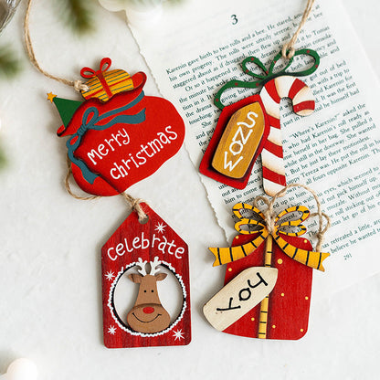 Cute Merry Christmas Tree Wall Hanging