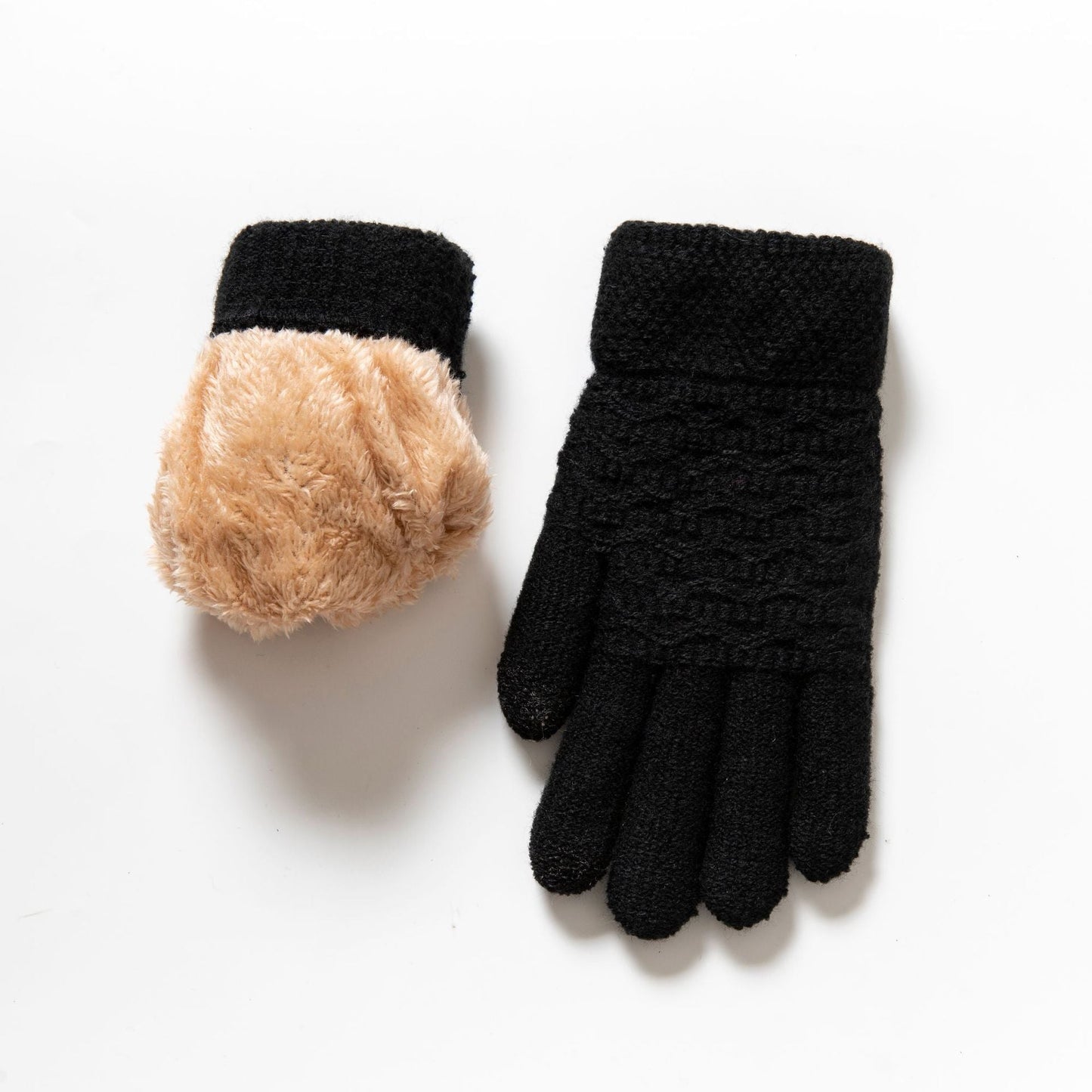 Winter Warm Knitted Touchscreen Gloves for Women