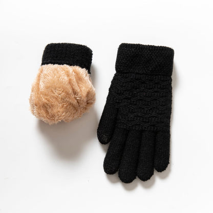 Winter Warm Knitted Touchscreen Gloves for Women