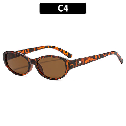 Oval Cat Eye Sunglasses Classic Retro Outdoor Fashion Shades
