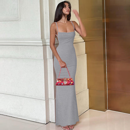 Summer Casual Chiffon Slip Dress for Women