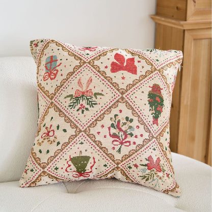 Elegant Christmas Jacquard Home Decor Pillow Case