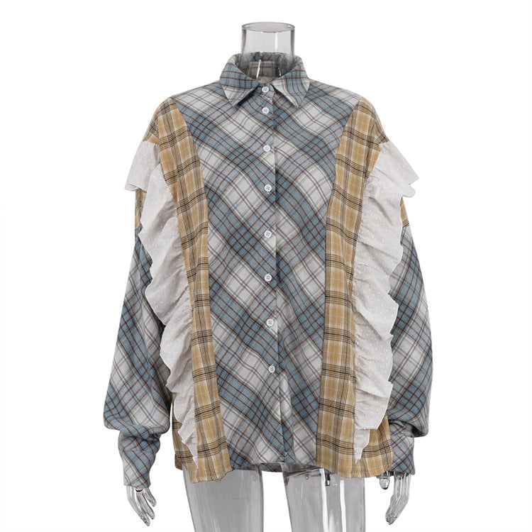 Casual Striped Button-Down Shirt for Women