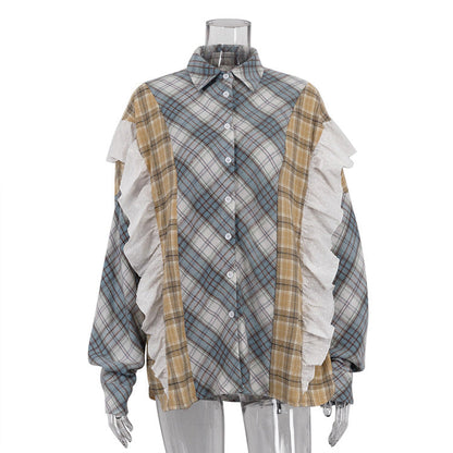Casual Striped Button-Down Shirt for Women