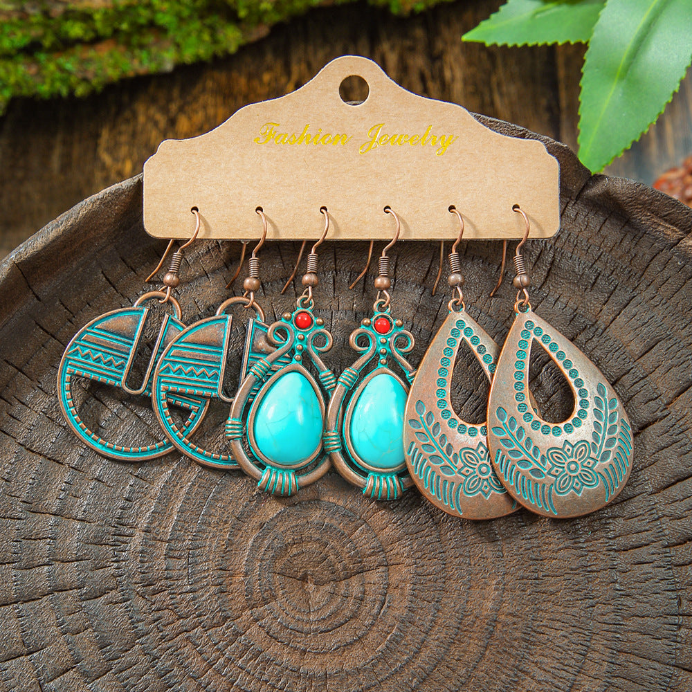 Bohemian Tassel Earrings Vintage Metal