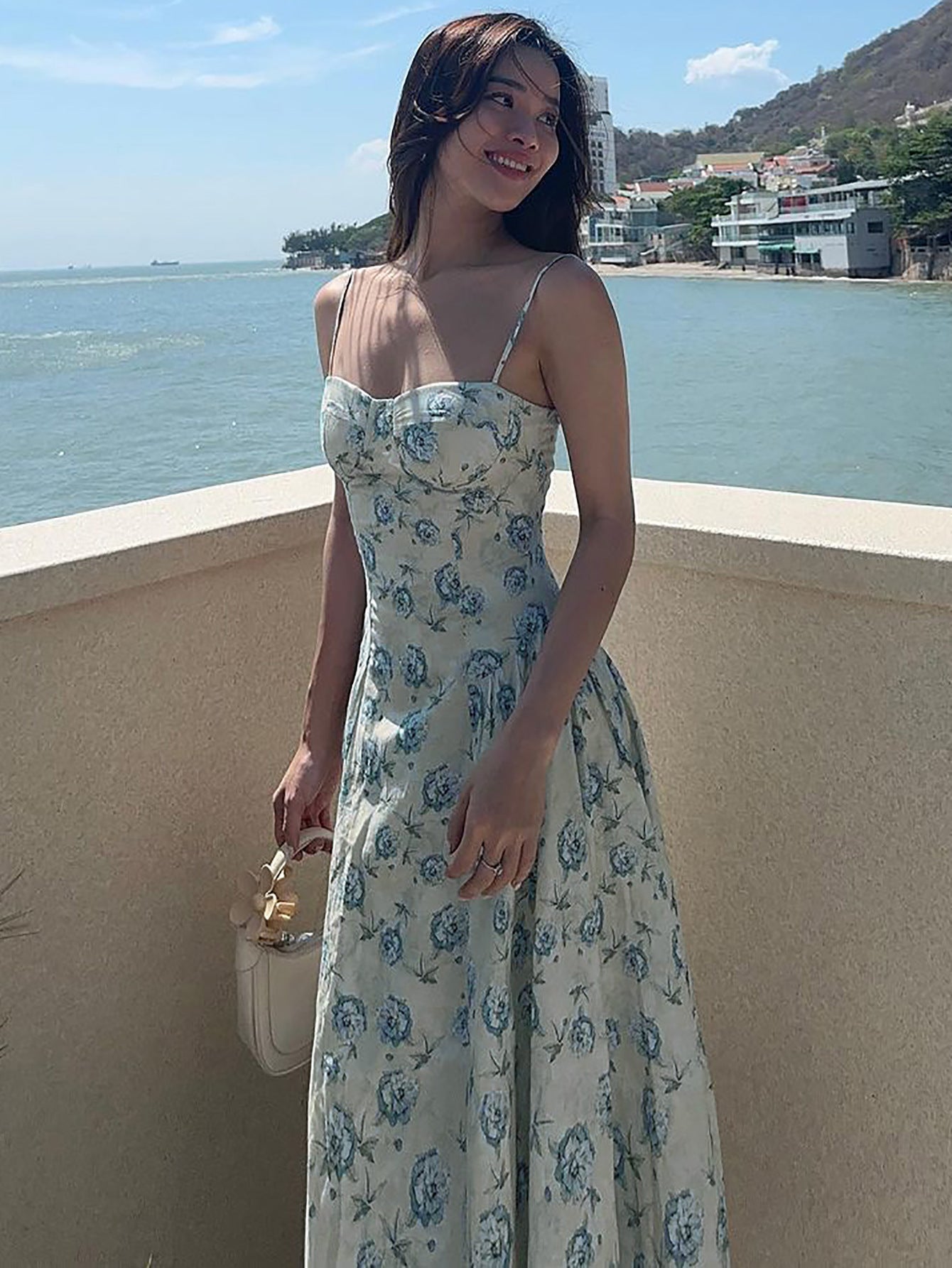 Sweet Floral Strap Dress Bodycon design for Casual Wear