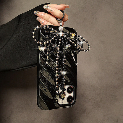 Rhinestone Beaded Bracelet Keychain Bag Charm