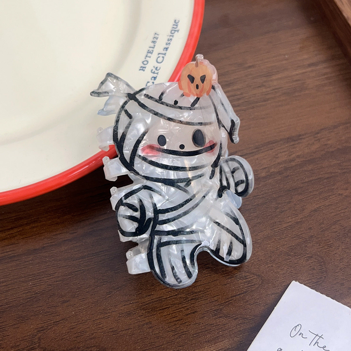 Cute Mini Pumpkin Ghost Halloween Hair Claw