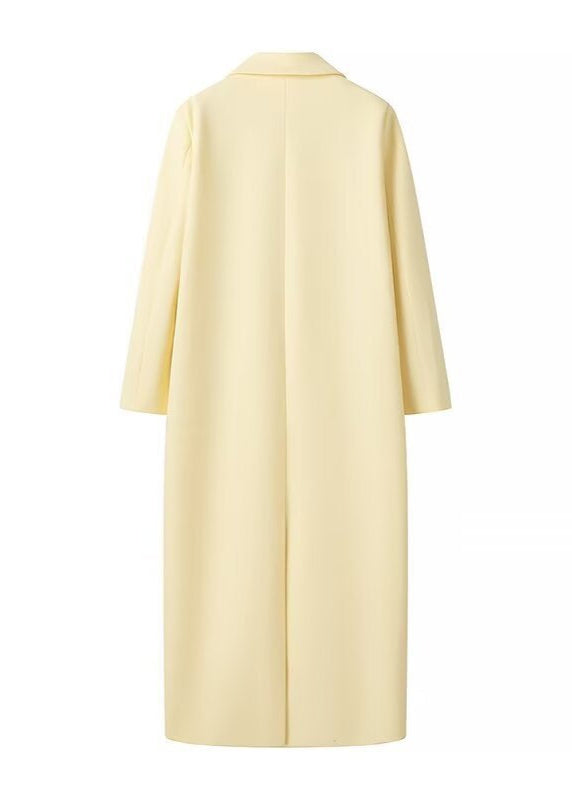 Longline Wool Coat Structured Tailored Fit
