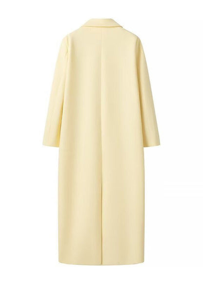 Longline Wool Coat Structured Tailored Fit