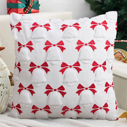 Soft Christmas Tree Snowflake Square Cushion Covers