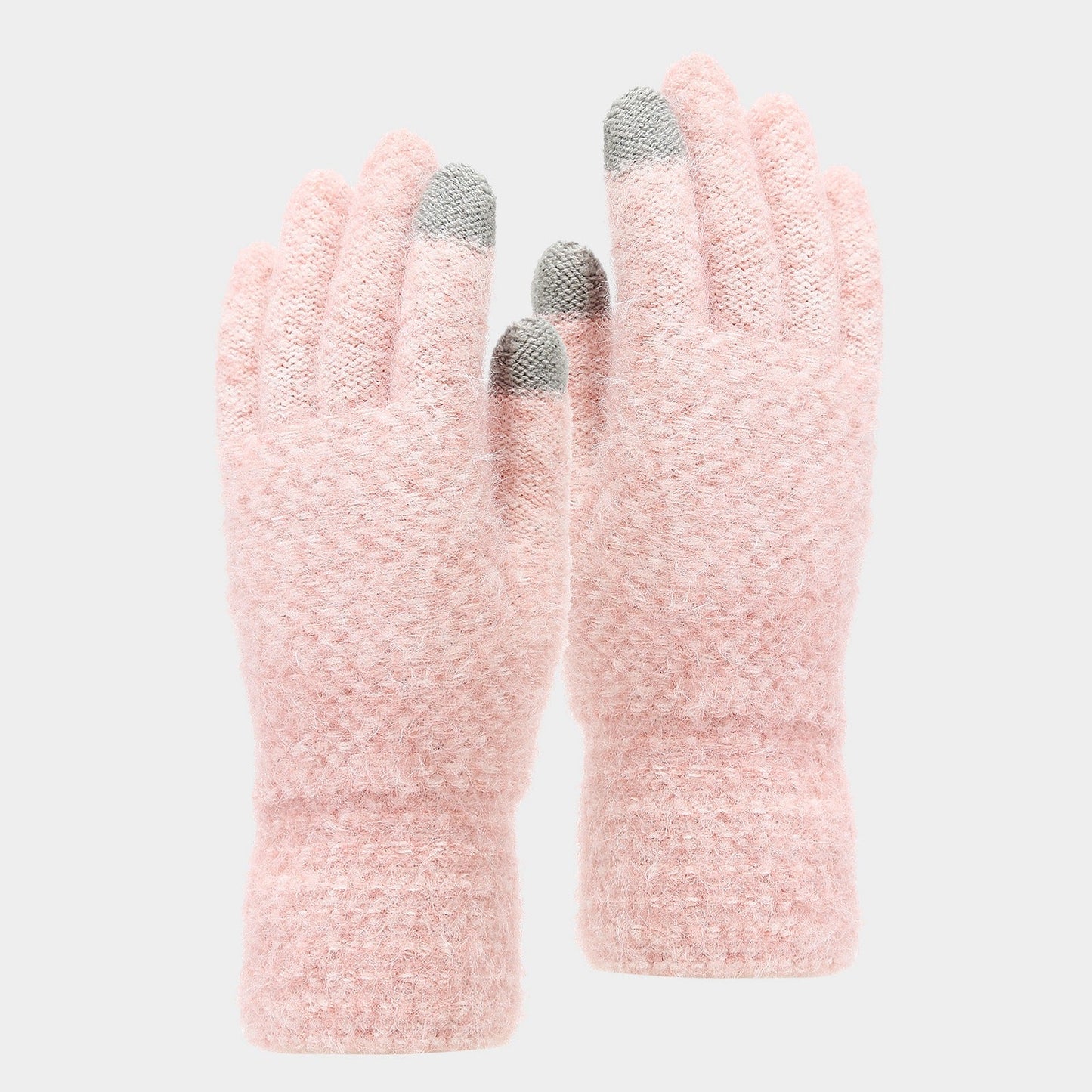 3 Pcs Winter Thermal Beanie Hat Scarf Gloves Sets