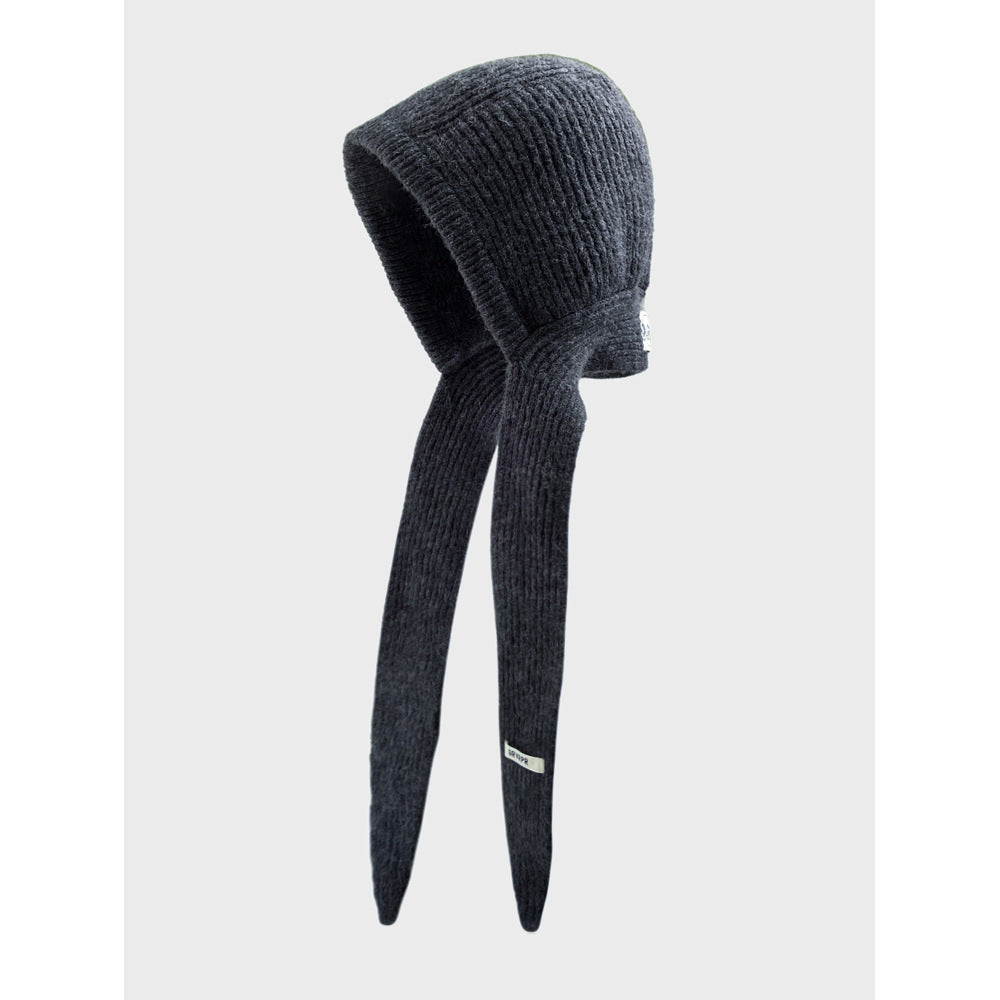 Winter Knitted Balaclava Hooded Scarf Beanie Hat