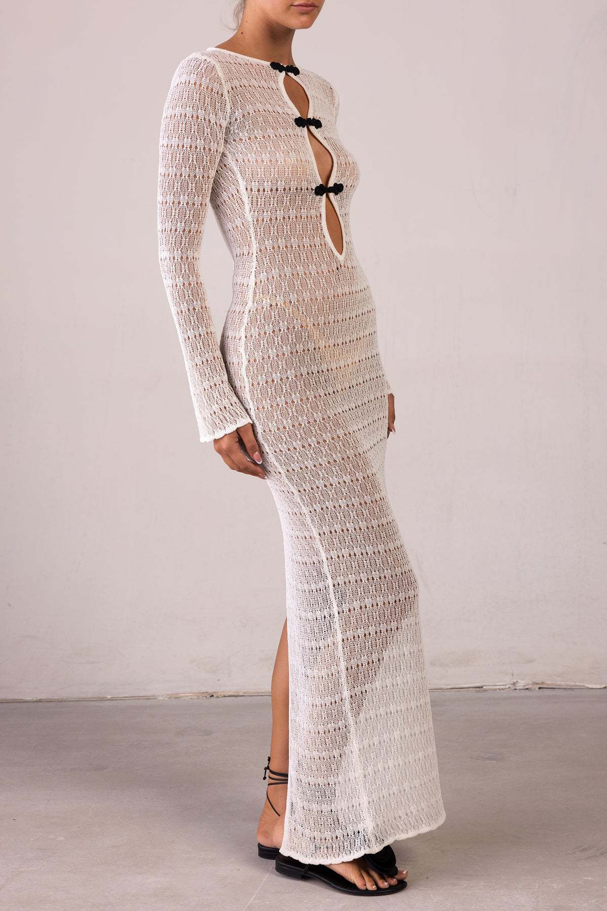 Hollow Out Backless Split Cover Up