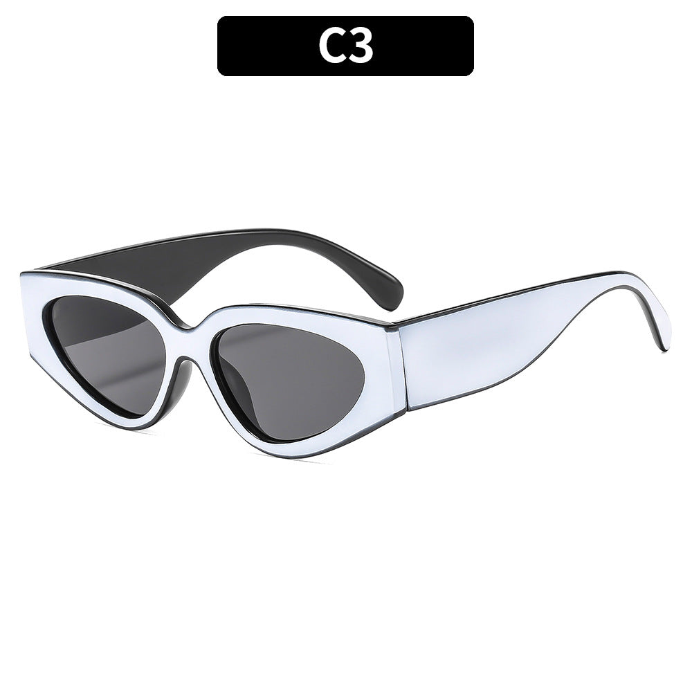 Fashionable Women's Cat Eye Colorblock Sunglasses