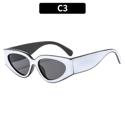 Fashionable Women's Cat Eye Colorblock Sunglasses