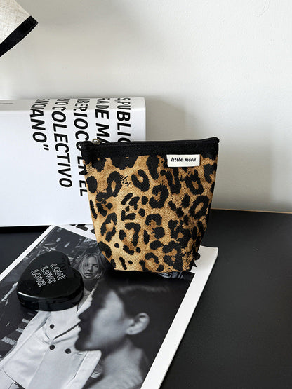Mini Makeup Bag Canvas Cosmetic Organizer Travel Pouch