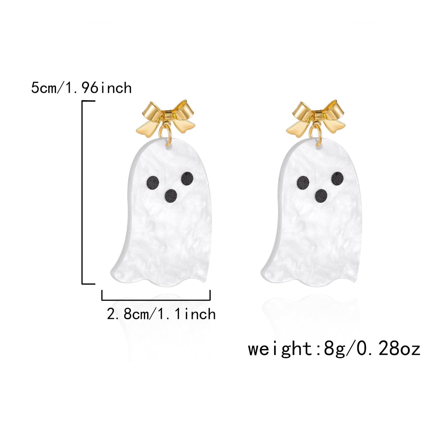 Halloween Pumpkin Ghost Tassel Dangle Earrings