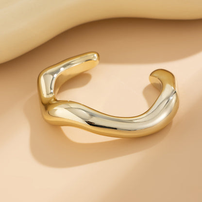 Fashionable Irregular CCB Bracelet Set for Casual Wear