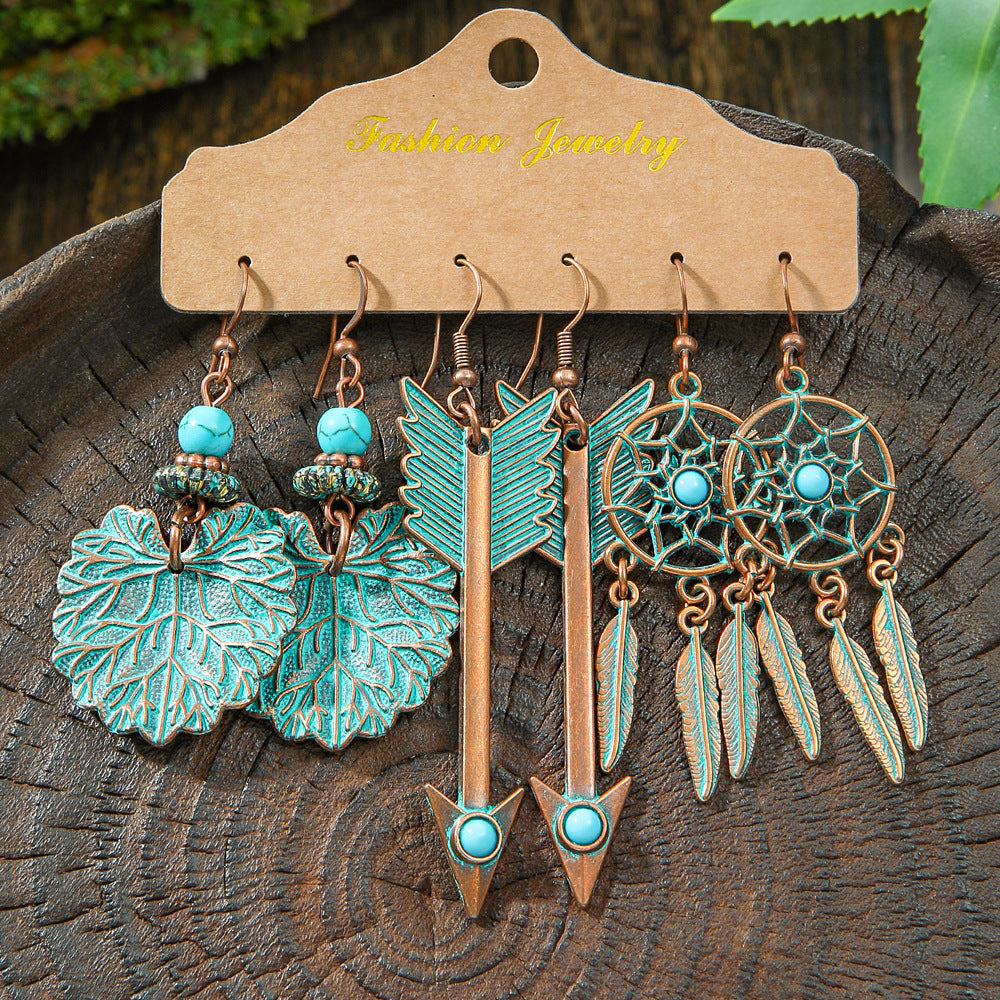 Fashion Tassel Earrings Set for Women - Vintage Style