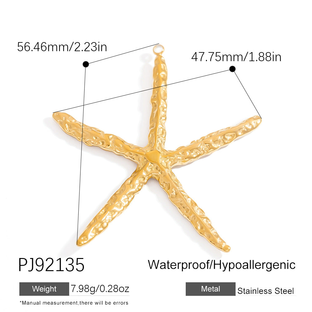 DIY Gradient Butterfly Flower Stainless Steel Pendants