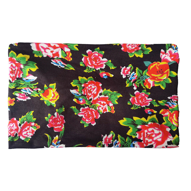 Big Flower New 15Cm Wide Stretch Ultra-Wide Hair Band, Yoga Exercise, Face Washing And Sweat Absorption