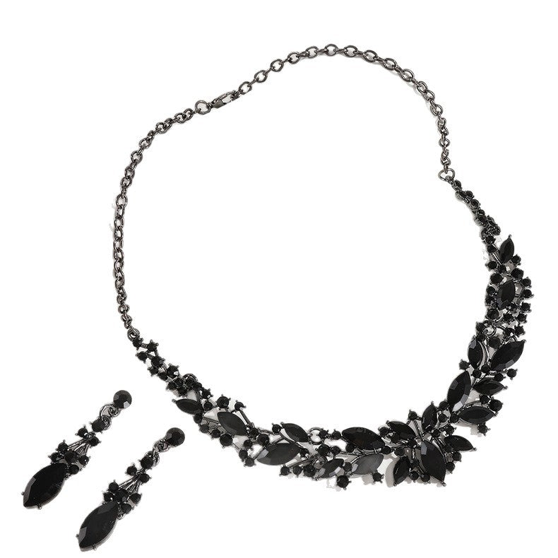 Fashion Crystal Necklace and Earrings Set for Brides