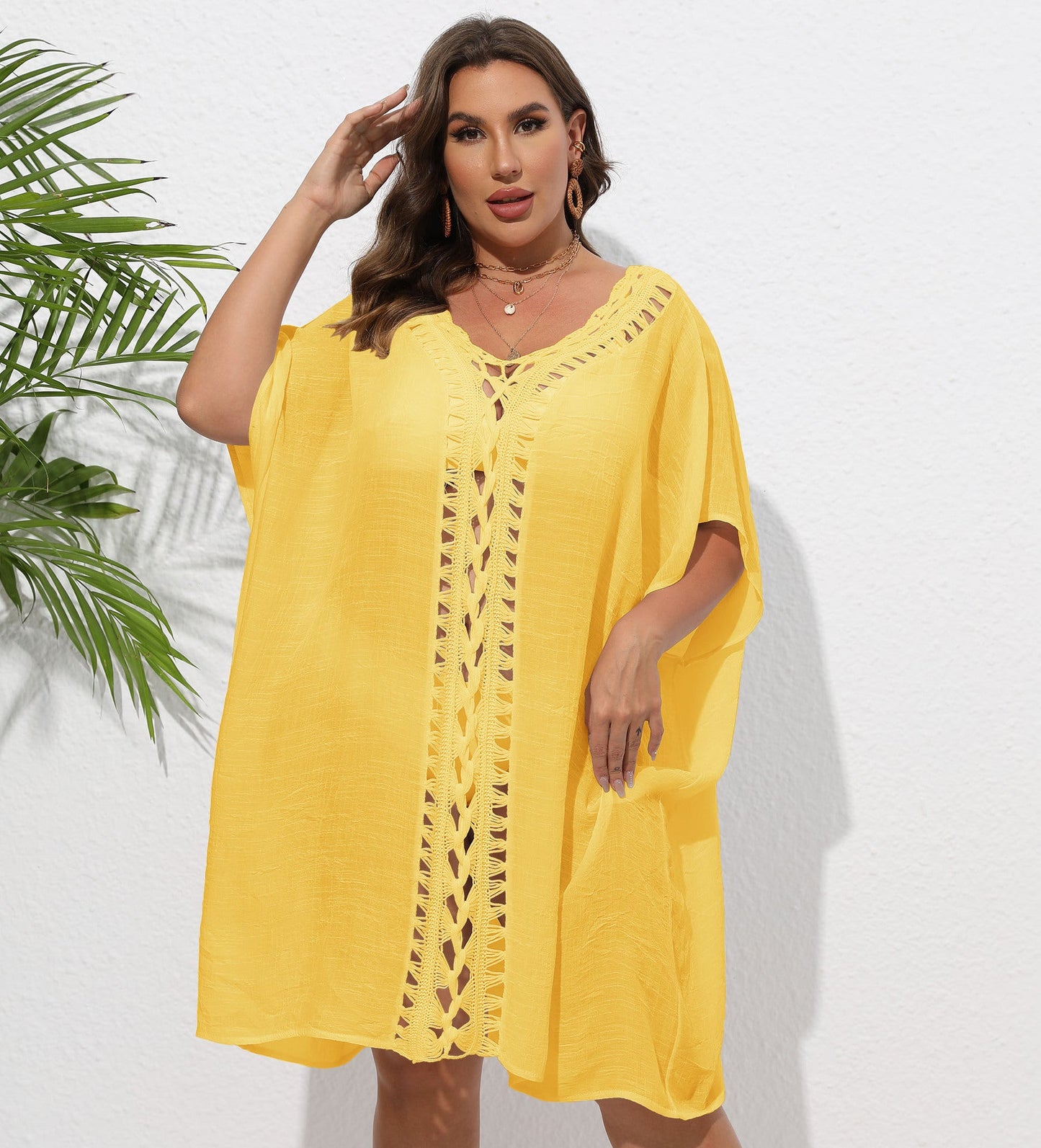 Women'S Bohemian Maxi Dress Loose Beach Cover-Up
