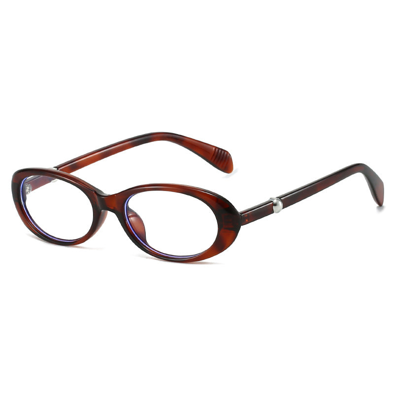 Trendy Oval Sunglasses with Rhinestones and Pearls