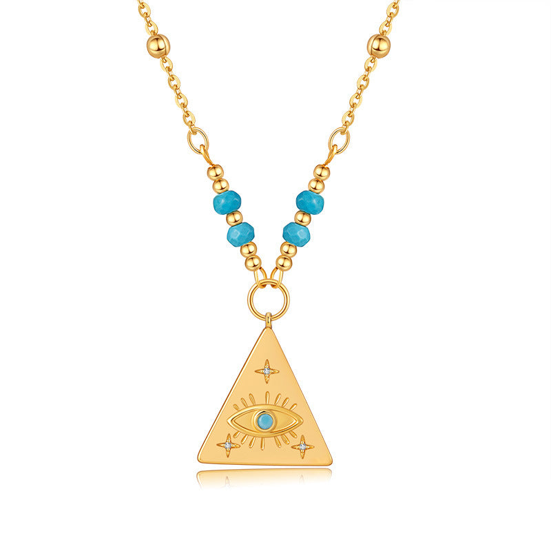 Vintage Eyes Turquoise Necklace