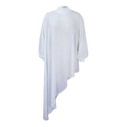 Irregular Hem Chiffon Maxi Dress Casual Loose Women'S Clothing