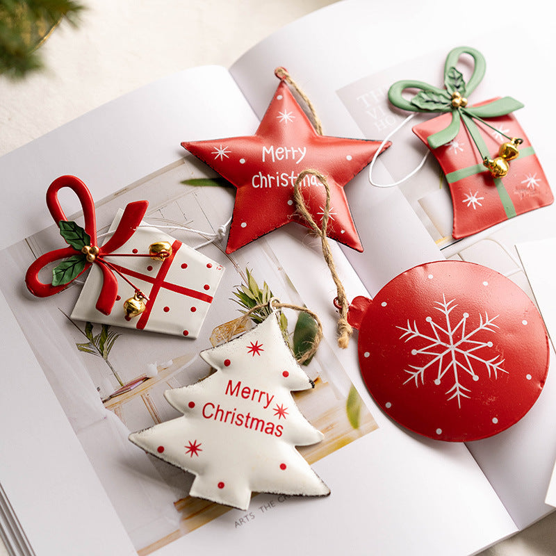 Cute Star Iron Christmas Tree Hanging Ornament