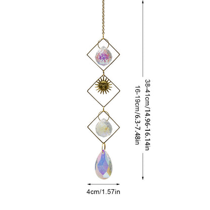 Sun Star Colorful Hanging Crystal Decoration