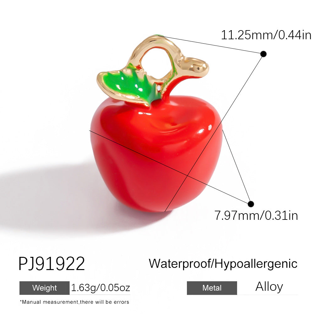Alloy Pendant Necklace Trendy Fruit Design Handmade DIY Jewelry