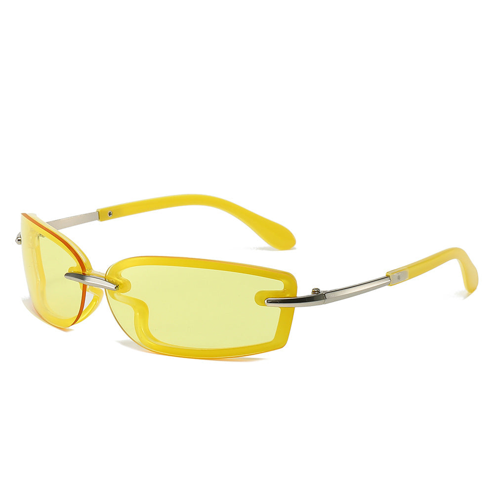 Futuristic Square Candy Color Sunglasses for Women