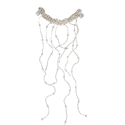 Handmade Pearl Tassel Hair Comb Wedding Accessories
