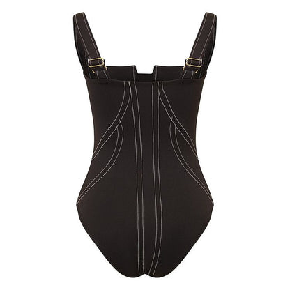 Strap One Piece Swimweat Split Cover